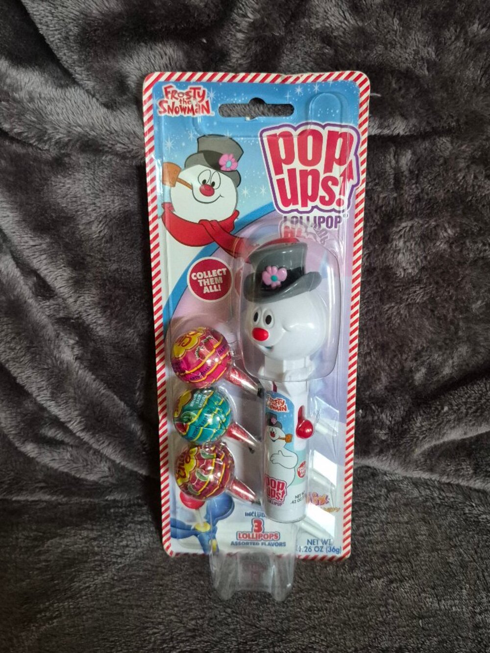 POP UPS! LOLLIPOP Frosty The Snowman CHRISTMAS CHUPA CHUPS CANDY Exp 6/2027